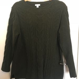 J.Jill Dark Green Sweater